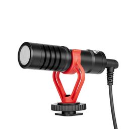 Boya by-Mm1 Super-Cardioid Shotgun Auxiliary Microphone with Real Time Monitoring Compatible with iPhone/Android Smartphones, DSLR Cameras Camcorders for Live Streaming Audio Recording image 1