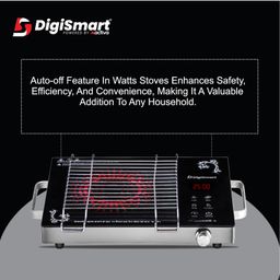DIGISMART Emerald Induction 2500 Watts Stove Auto-Off Safety Works with All Cookware, Glass Top Design, Soft Touch Controls come with 1 Year Warranty (Black) image 5