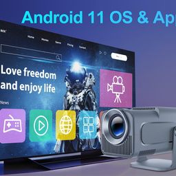 toptro Free Style 1080p Native Resolution Projector 4K Ultra HD Support, 270° Rotatable, 9500L, Android 11 WiFi Bluetooth Inbuilt YouTube Netflix PrimeVideo Hotstar HDMI USB 150" Max image 2