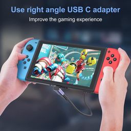 Tobo 90 Degree USB C Adapter, USB C Male to USB C Female Right Angle Connector for Steam Deck, Switch, Mac-Book Pro/Air, Tablet, Phone and More Type C Devices(TD-1026CC, Pack-of-1) image 4