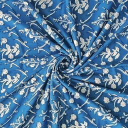 BLOCKS OF INDIA Hand Block Printed Cotton Single Size Reversible Malmal Dohar for Summer(Blue & White) image 3