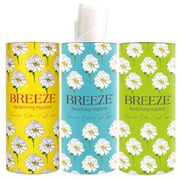 BREEZE Round Box Facial Tissue- 2 PLY,120 Sheet,60 Pulls in Each Box (Combo 3 Box), Multicolor, Rectangular Box image 1