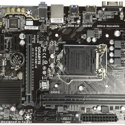 Gigabyte GA-H110M-H MicroATX Motherboard Socket LGA 115 DDR4 (6th and 7th Gen Intel Processor Support) image 1