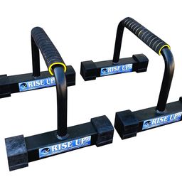 rise up RISE UP� Push Up Bar Stand for Gym & Home Exercise, Dips, L16 W12 H11 Inches image 1