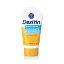 Desitin Skin Protectant and Diaper Rash Ointment Multi-Purpose With Vitamins A & D, Travel Size, 3.5. Oz Tube image 1