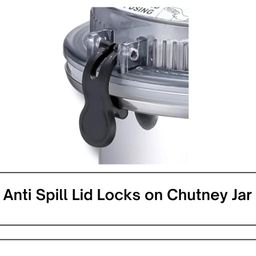 kaus kitchen Sujata Mixer Grinder compatible combo Attachments - 1000ML Medium Grinder + 400ML Chutney attachment (w/Lid Locks - 2024 Model) - For Sujata 900W Mixi - 2 attachments total image 5