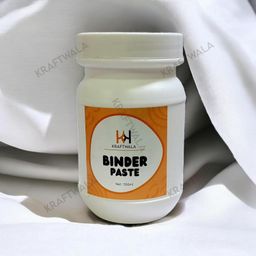 Kraftwala Block Printing Binder Paste (500 ml) For Light Color Fabric (Set of 1, White) image 3