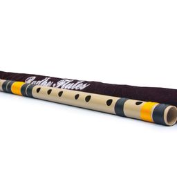 Radhe Flutes PVC Fiber C Sharp Bansuri Middle Octave Left Handed With Velvet Cover image 4