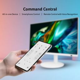 Acer RS242Y W 23.8 Inch Smart Full HD IPS Backit LED Monitor with WebOS I iOT Device I Airplay, Miracast, Wireless Mirroring, Bluetooth Support I HDR10 I Ergo Stand I Remote Control I Stereo Speakers image 2