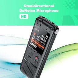 128GB Digital Voice Recorder with Playback for Lectures Meetings - REOU 9248 Hours Sound Audio Recorder Dictaphone Recording Device with Microphone, Voice Activated, Level Control, USB-C,Password image 5