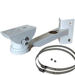 Bectro CCTV Camera Direct Pole Mounting Stand/Bracket with 2 Nos. Steel Looping Ring 200 MM Diameter, Suitable for Outdoor Bullet Cameras and its Enclosures image 2