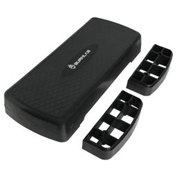 Burnlab Aerobic Stepper, Two Height Level Adjustments - 4 inches and 6 inches, Slip-Resistant & Shock Absorbing Platform for Extra-Durability (Black) image 1