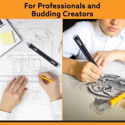 AGARO Electric Eraser ER2498, 2.3mm & 5mm Eraser, Automatic Correction & Highlighting, for Sketching, Drawing, Portrait Shading, 22 Refills, 2 Eraser Holders, (Batteries not Included) image 5