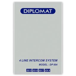 Navkar Systems Diplomat 004 (4 Line) EPABX System for 4 Line Intercommunication(Wiring Required from All Extensions to System). image 2