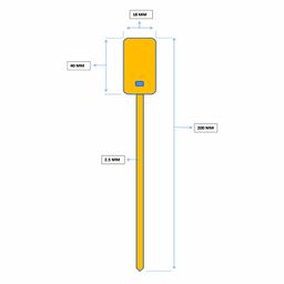 raibex ; lets grow together RAIBEX® Container Seal Security Seal TAG Grip Seal Security TAG Courier TAG Pull Tight Safety TAG Small Size (8 Inches) 100 PCS (Yellow) image 5