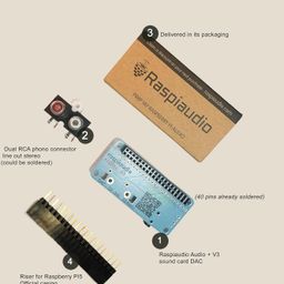 raspiaudio Audio DAC Hat Sound Card (Audio+V3) for Raspberry PI5 / PI4 / Pi Zero / PI3 / PI3B / PI3B+ / Better Quality Than USB image 2