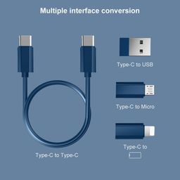 (Apple [MFi Certified Data Cable Conversion Head Portable Storage Box, Multi-Type Charging Line Convertor USB Type C Adapter Tool Contains Sim Card Slot Tray Eject Pin, Phone Holder (Multi-Colour) image 5