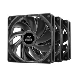 Ant Esports Darkflow 120mm 3 IN 1 Case Fan Kit - Black, High Static Pressure, PWM Control, 1800 RPM, 73.6 CFM Airflow image 2