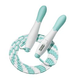 ujeavette UJEAVETTE® Children Soft Beaded Segment Jump Rope Skipping Rope With Counters Portable Green image 1