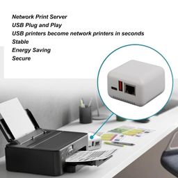 USB 2.0 Network Print Server, Plug and Play LAN USB Print Server Adapter, USB 2.0 Port Network Print Server for for Android for Linux 3.4 image 3
