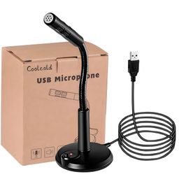 COOLCOLD USB Microphone for PC, Noise Cancelling Recording Mic for Laptop Desktop, Plug and Play (under 1000) image 1