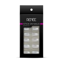 RENEE Stick On Nails MN 01| 24 Reusable Artificial Fake Nail Set| Lightweight & Long Lasting| Easy To Use| Quick Fix For Festivals & Special Occasions image 3