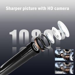 KeFvoer Semi-Rigid Snake Camera,1920P HD Borescope Camera with 8 Adjustable LED Lights, 7.9mm IP67 Waterproof, for iOS and Android Devices(16.4ft/5m) image 3