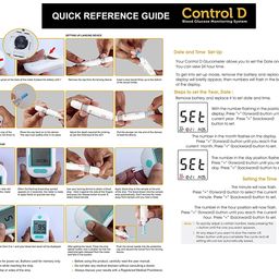 Control D Advanced Digital Diabetes Glucose Blood Sugar Testing Monitor with 10 Strips Glucometer (Black, Orange) image 3