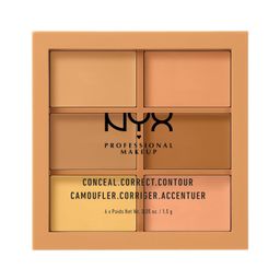 Nyx Professional Makeup Conceal Correct and Contour Palette, Medium, 9g image 1
