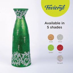 Fevicryl 3D Outliners Glitter Kit 20ml x 5 | Fabric and Multi-Surface 3D Outliners Assorted Pack, Multi Colour | DIY Art & Craft | Ideal for Artists, Gifting image 4