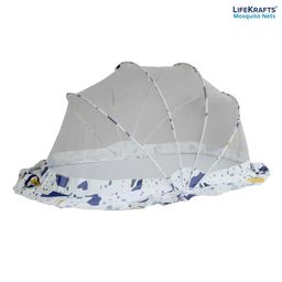 LifeKrafts Foldable Baby Mosquito Net, Bottomless Net for Infants, for Safe & Easy Use,Ensures Your Baby's Safe Sleep 110 x 65 x 60cms, for Babies & Toddlers (0 to 18 Months) Color Pattern,Multicolor image 4