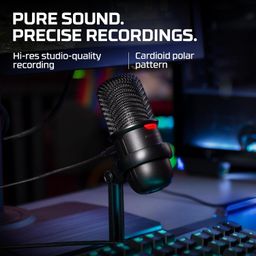 HyperX Solocast-USB Condenser Gaming Unidirectional Microphone,for Pc,Ps4,and Mac,Tap-to-Mute Sensor,Cardioid Polar Pattern,Gaming,Streaming,Podcasts,Twitch,YouTube,Discord(Hmis1X-Xx-Bk/G,Black) image 4