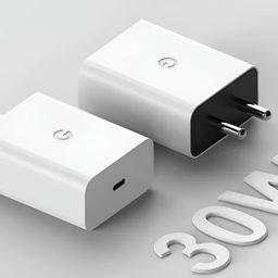 shoqu Google 30W Original Type C Fast Charging Power Adapter for Google 9A/ 9 Pro XL/9 Pro/8 Pro/8/8a,7 Pro/7/7A, Pixel 6a, Tablet/Chrome Books & Other USB C Devices Quick Charger Support - 30 watt, White image 2
