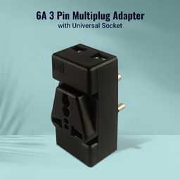 MX 3 Pin Multi Plug Socket Travel Adapter Universal Socket 3 in 1 Plug Extension Socket Travel Power Plug Adapter with Dual Inputs for Laptop, Phone, PC (3 Way Socket, Pack of 2) image 4