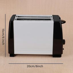 home-pro 650 W Automatic Popup Toaster/Quick 2 Slice Popup Toaster/Cool Touch, Sock Proof Plastic Body image 2