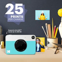 Kodak PRINTOMATIC Digital Instant Print Camera (Blue), Full Color Prints On Zink 2x3 Sticky-Backed Photo Paper - Print Memories Instantly image 2