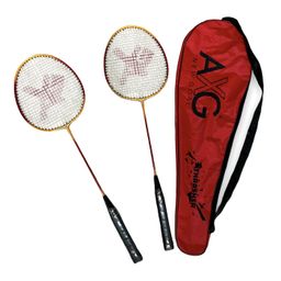 axg new goal AXG Thrasher Racquets Set of 4 with 3 Plastic shuttles Badminton Kit (Multicolor) image 3