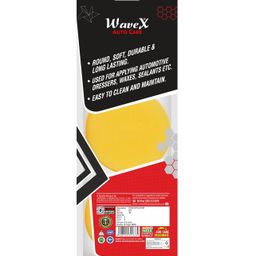 Wavex Ultrafine Foam Sponge Applicator for Car Wax, Dashboard Dressing, Tyre Dressing and many more (Pack of 2 Yellow 1 Black) image 2