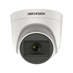 HIKVISION 5 MP Indoor Dome CCTV Camera with inbuilt Audio Mic DS-2CE76H0T-ITPFS White Wired, 1080P image 1