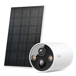 Tapo TP-Link C425 KIT Smart Wire-Free Security Camera and Solar Panel | 2K QHD 4MP 1440p | Uninterrupted Power Supply |Color Night Vision | Free AI Detection | IP66 Weatherproof| Two-Way Audio image 1