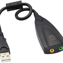plan4buy USB External Stereo Sound Adapter 5hv2 Multi-Function USB 2.0 External 3D Virtual 7.1 Channel Sound Card Adapter with 3.mm Headphone Mic Jack for Mac Win 7 PC Laptop Desktop image 1