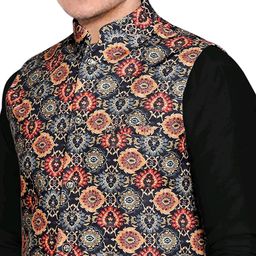 os jeans OS MEN'S 3 PCS COMBO SET | KURTA + PYJAMA + NERHU JACKETS|COTTON KURTA PYAJAMS | SARTIN NERHU JACKET| SIZE M TO 2XL| image 4
