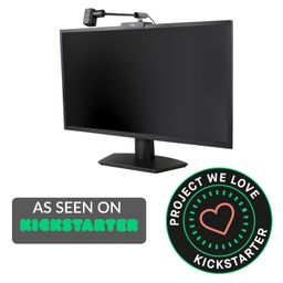 cyber acoustics CA Essential Webcam Flex (WC-Flex) – Multi-function HD webcam with three mounting positions, Center View for better eye contact, Table View for desktop sharing and Traditional View on top of a monitor image 2