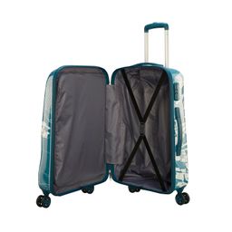 skybags Globerunner 67 Cm Medium Check-In Polycarbonate 4 Spinner Lightweight Hardsided Suitcase (Blue) image 5
