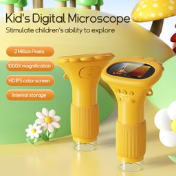 WINWEND Kids Microscope - Portable Mini Labsters Microscope with 1000X Magnification, 2" LCD Screen, and 32GB SD Card image 3