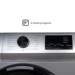 Hisense 7.0 Kg Fully-Automatic Front Loading Washing Machine (WFVB7012MS, Silver, Steam Wash, Built in Heater ), ‎Silver image 5