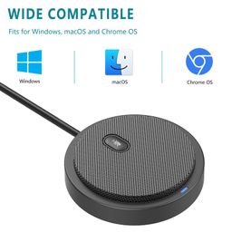 bonke 2020 Upgraded USB Conference Mic for Computer, 360° Omnidirectional, Plug & Play, Windows macOS, Ideal Gift image 5