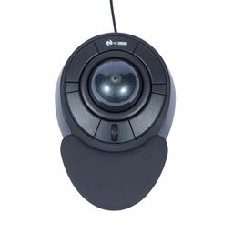 m mc saite MCSaite Wired Trackball Mouse with Scroll Wheel - 4 Button, Black image 1