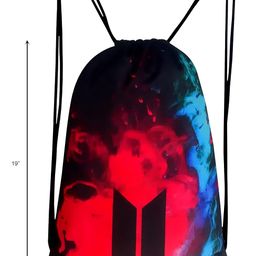 18 L Multicolour printed Drawstring Bag Sports Bag Gym Bag and Multi Utility Bag (washable) image 2