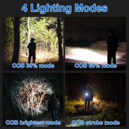 GIPTIME 2Pcs Cob Mini Flashlights,Giptime 800Lumens Bright Rechargeable Keychain Flashlight 3 Light Modes Portable Pocket Light With Folding Bracket, Walking And Camping, 800 Lumen image 2
